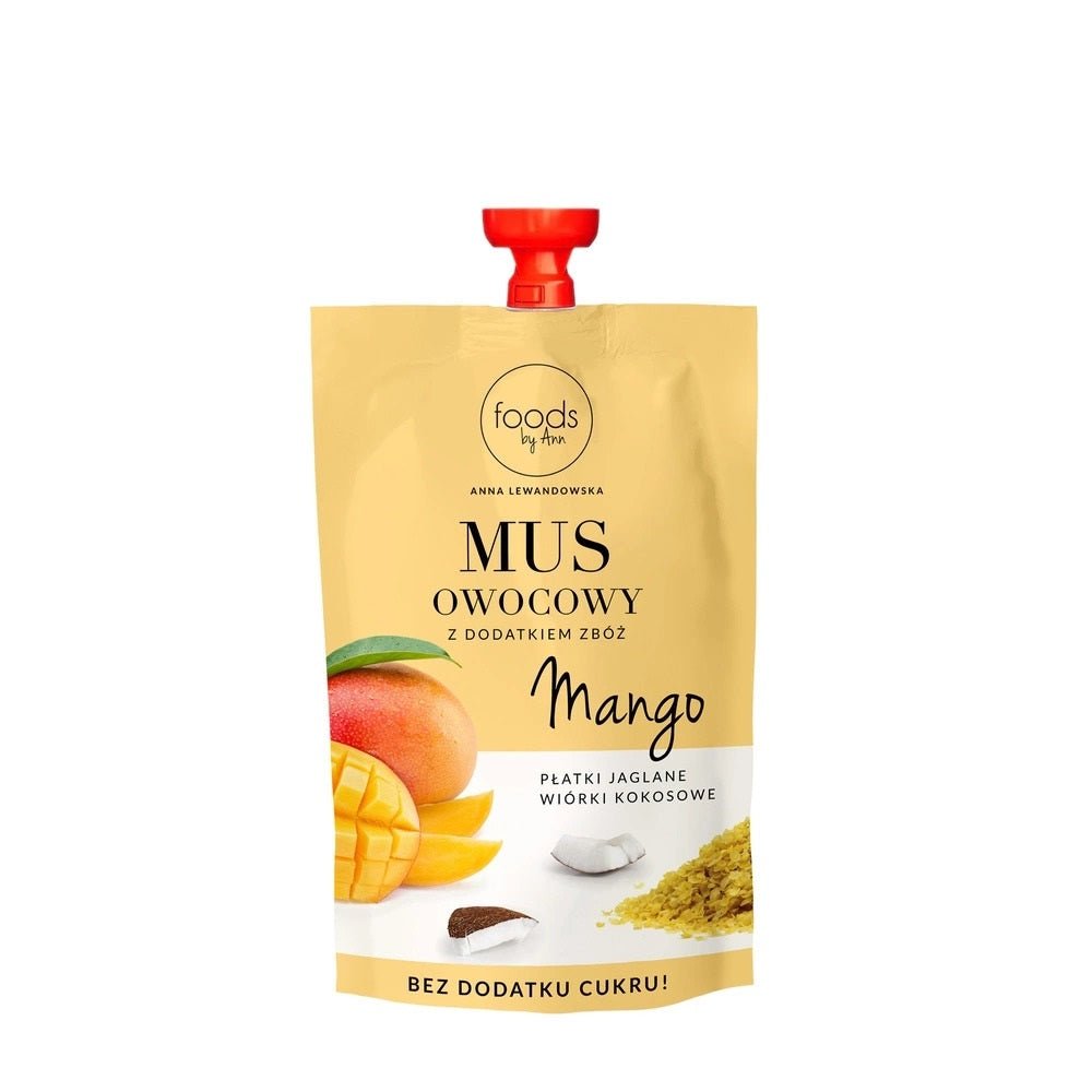 Fruit puree with cereals Mango & Millet flakes & Coconut flakes 100g x12