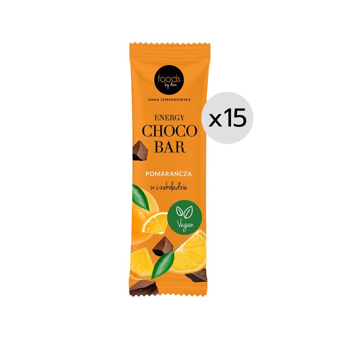Energy Choco Bar Orange in Chocolate 35g x15