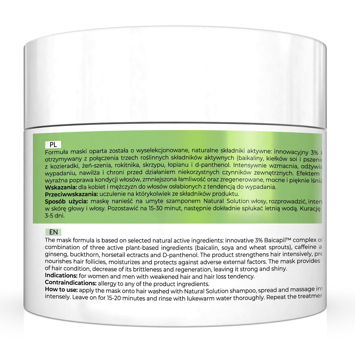 Apis Natural Solution Anti‑Hair Loss Strengthening Mask | 200 ml