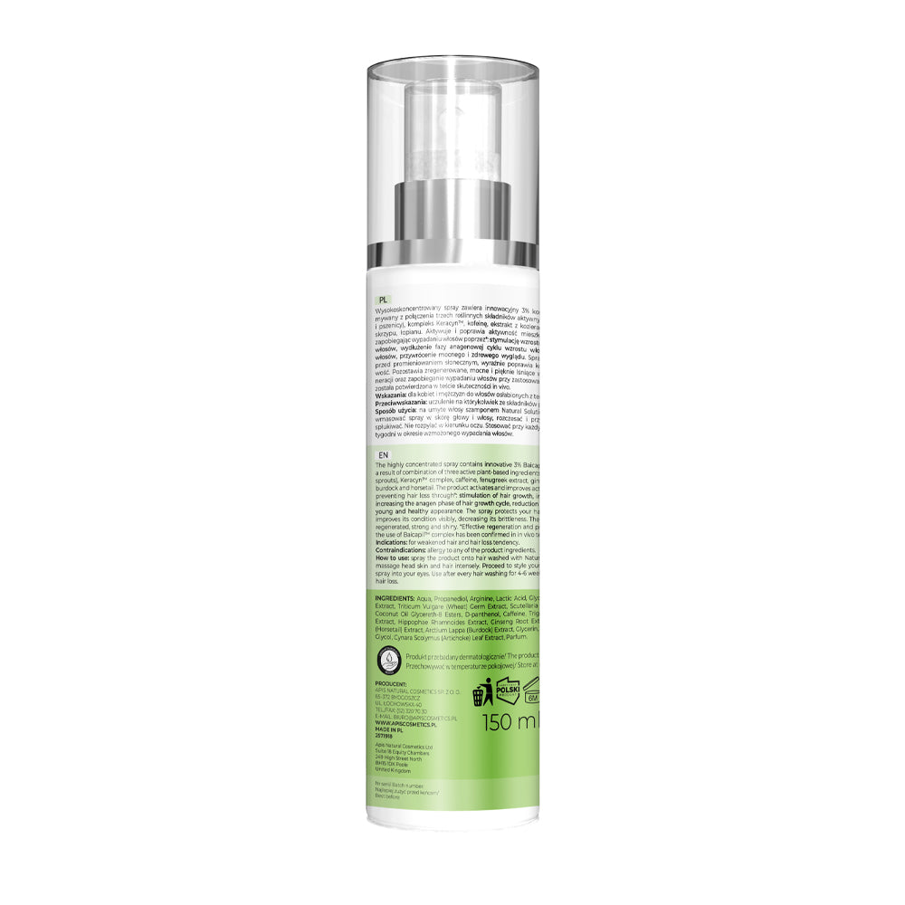 Apis Natural Solution Anti‑Hair Loss Strengthening Spray | 150 ml