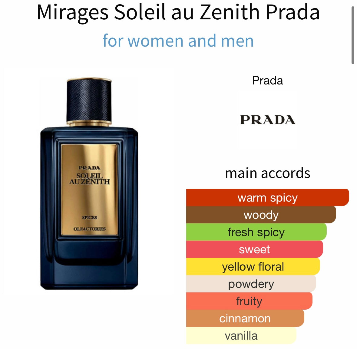 Decant Soleil Au Zenith by Mirages (Eau de Parfum)