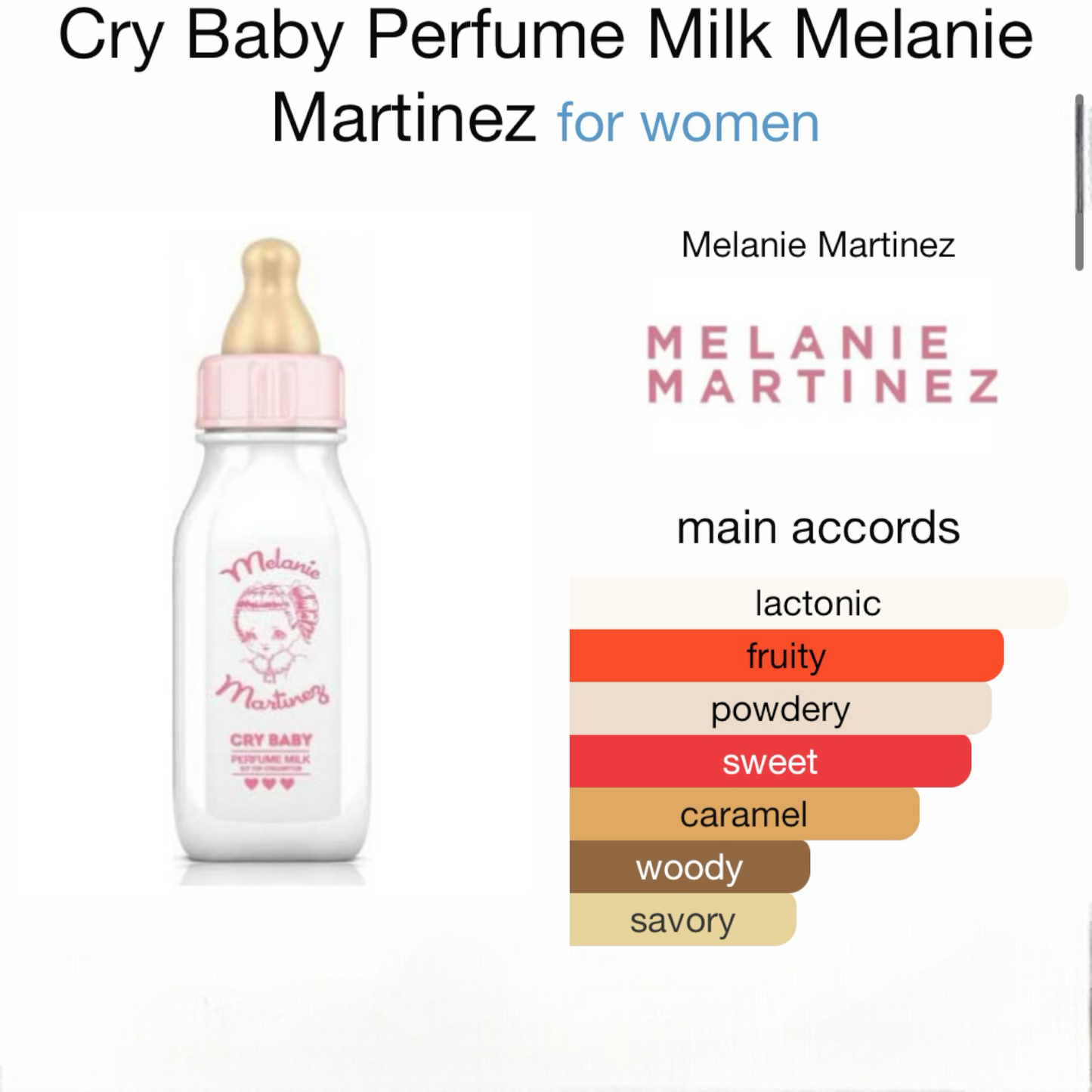 Decant Cry Baby Perfume Milk by Melanie Martinez (Eau de Parfum)