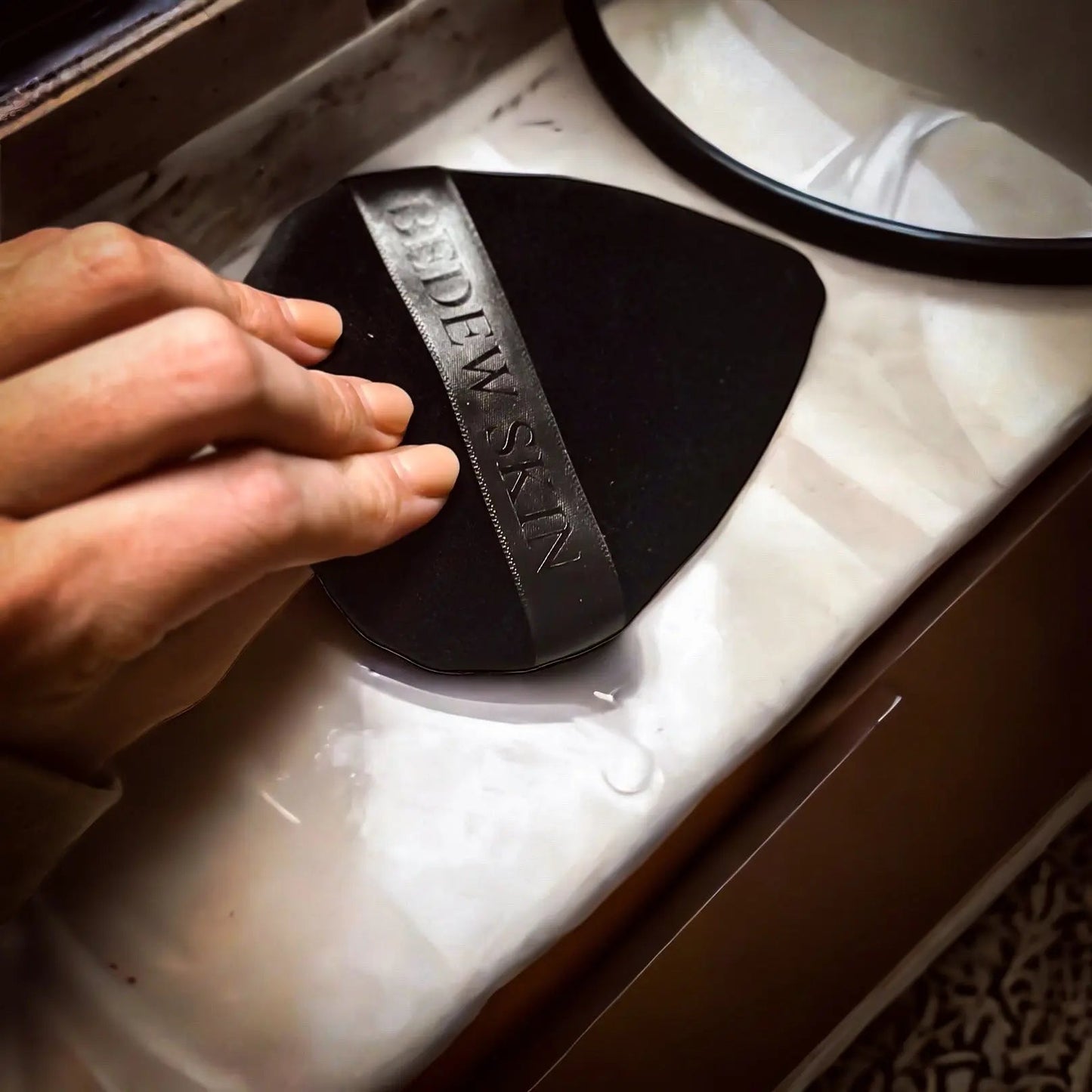 The Teardrop Velvet Puff