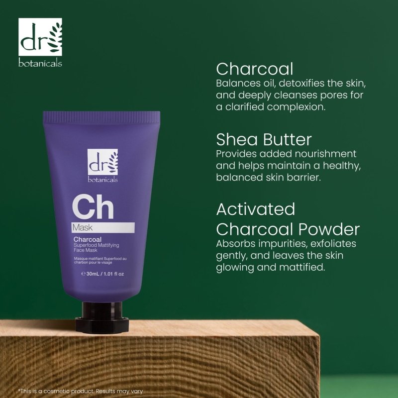 Charcoal Superfood Mattifying Face Mask