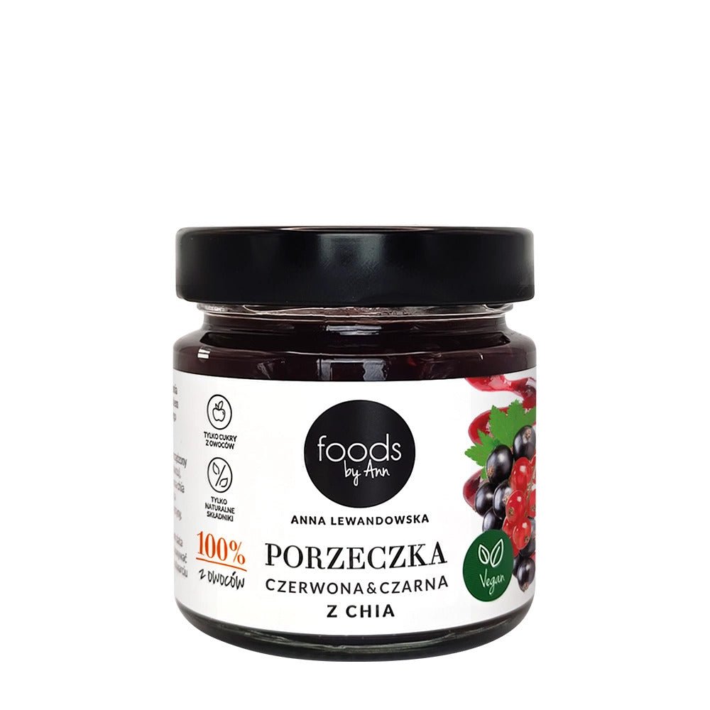 Jam 100% Red & Blackcurrant with Chia 200g