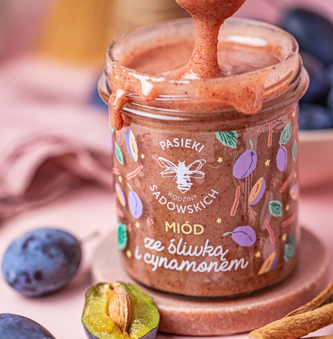 Honey with plum & cinnamon 430g