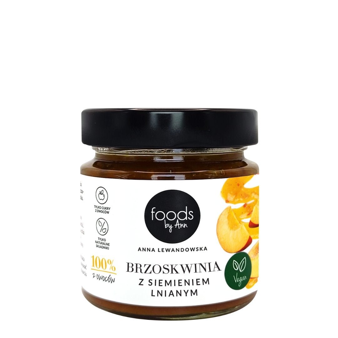 Jam 100% Peach with flaxseed 200g