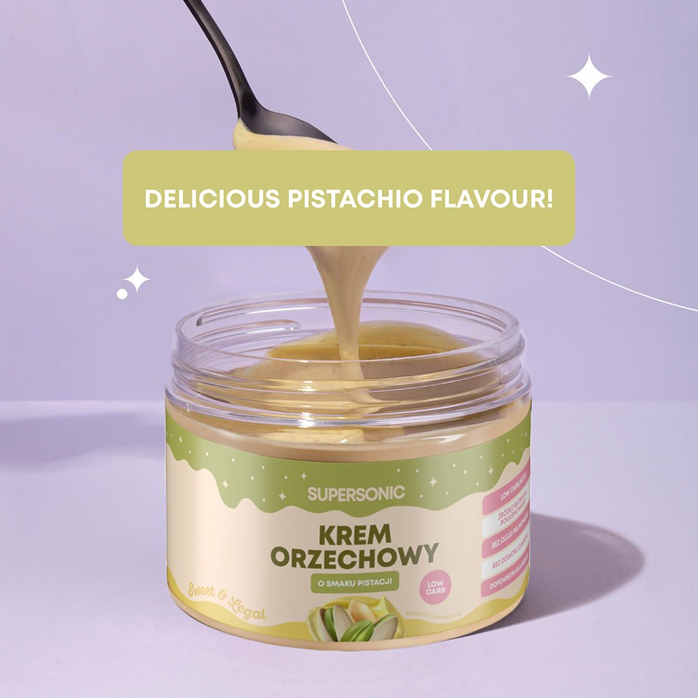 Peanut spread with pistachio flavour LOW CARB 250g