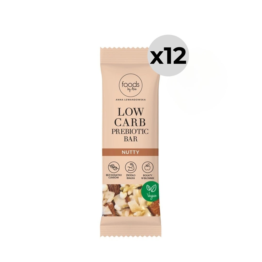 Low Carb Prebiotic Bar -  Nutty 35g x12