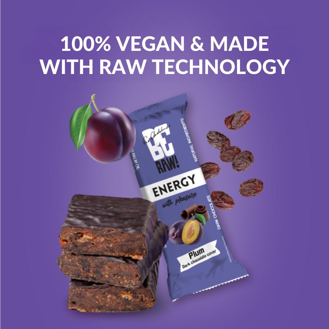 Energy Bar - Plum dark chocolate cover 40g