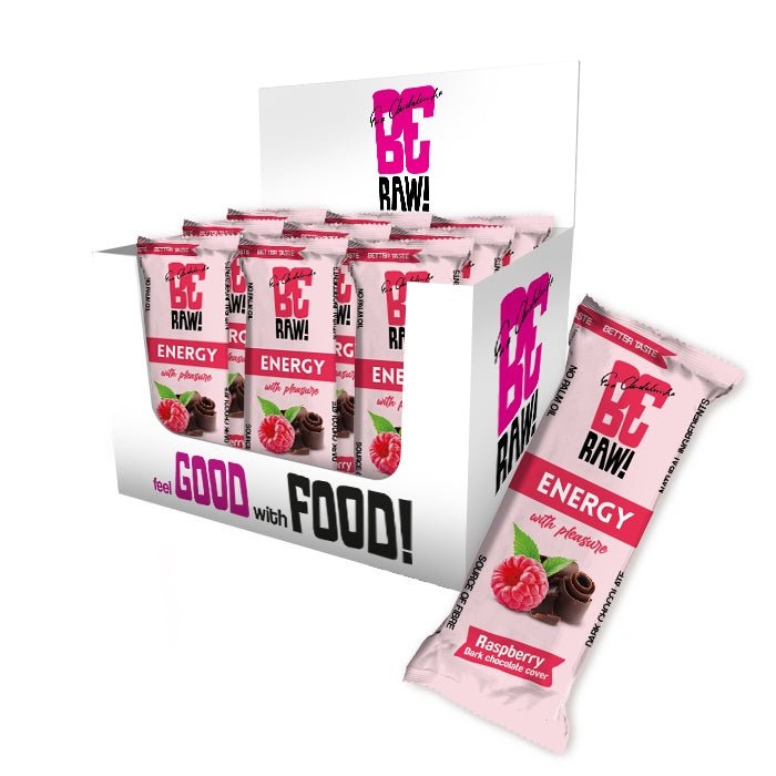 Energy Bar - Raspberry Dark chocolate cover 40g x15
