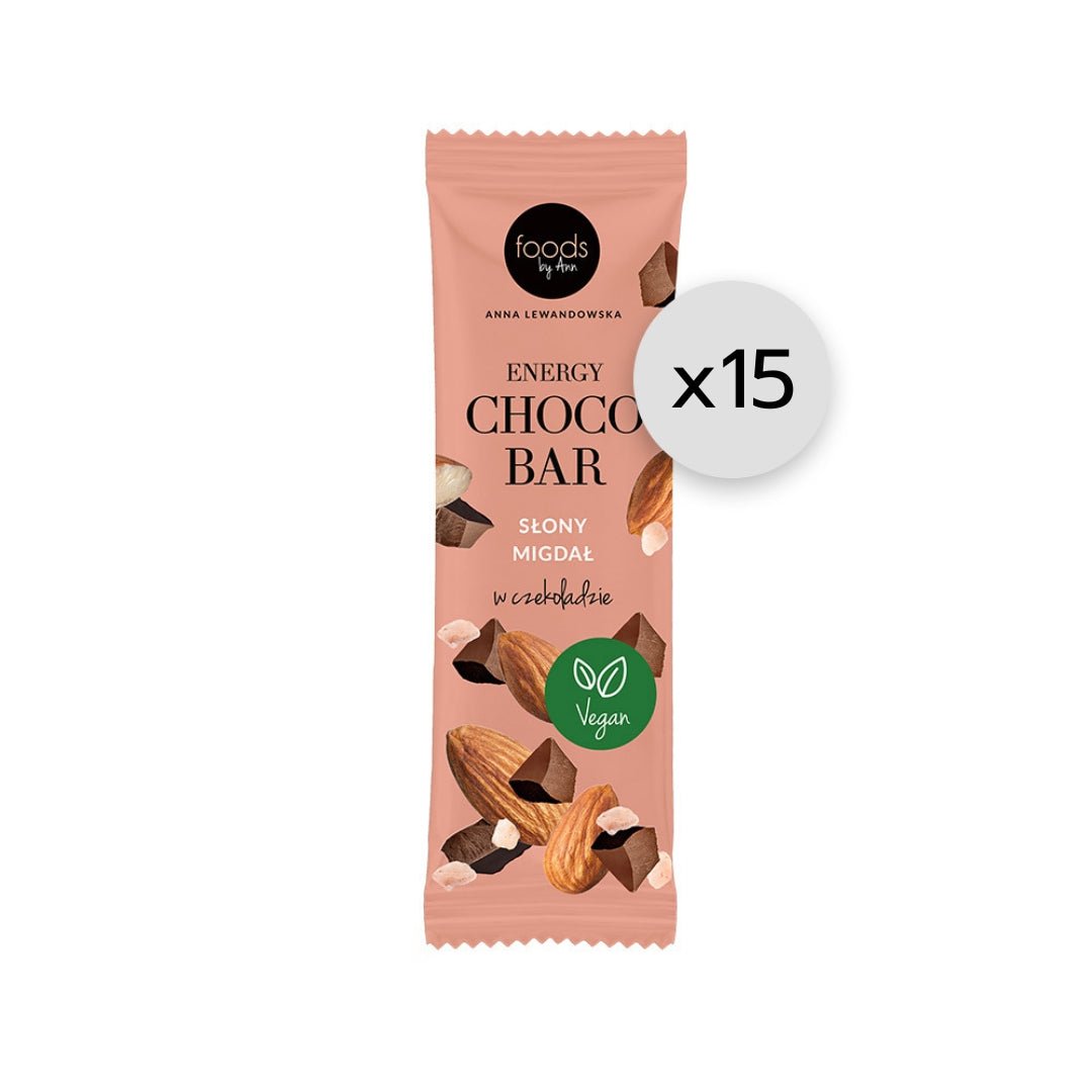 Energy Choco Bar Salted Almond 35g x15