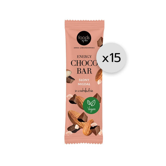 Energy Choco Bar Salted Almond 35g x15