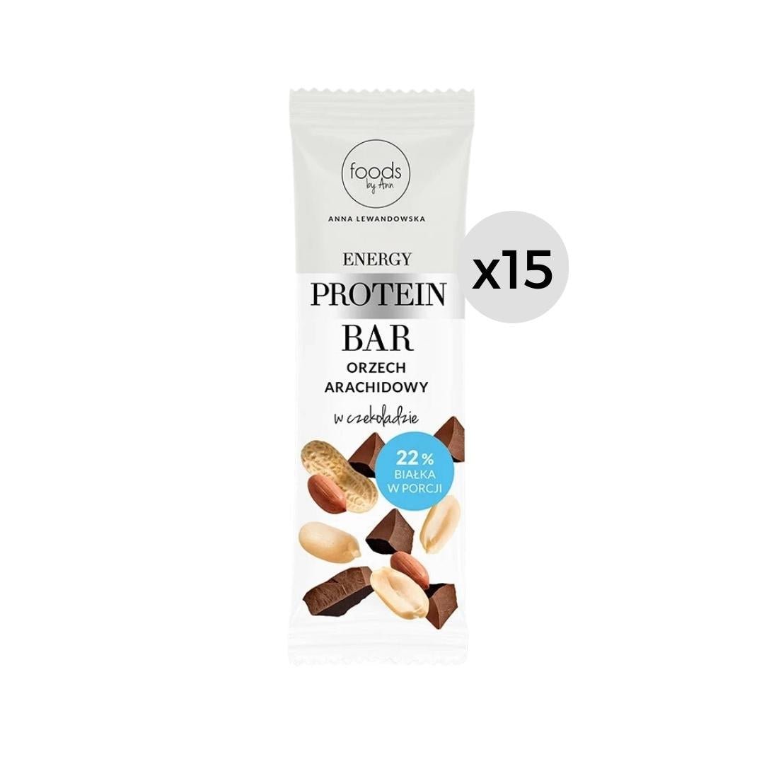 Energy Protein Bar Peanut in chocolate 35g x15