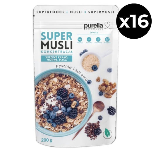 Super Muesli Focus 200g x16