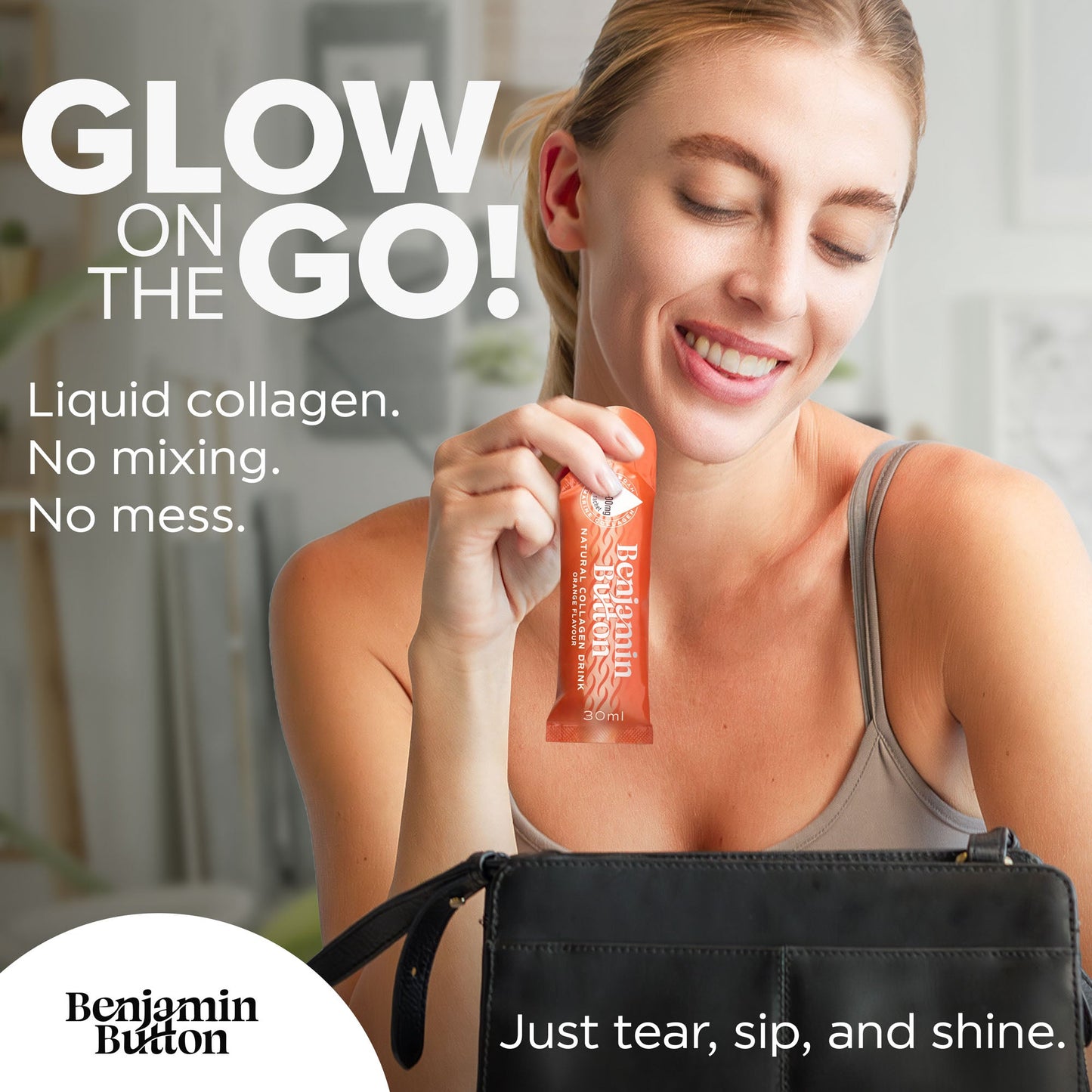 28x Orange 12,000mg Marine Collagen Liquid Sachets