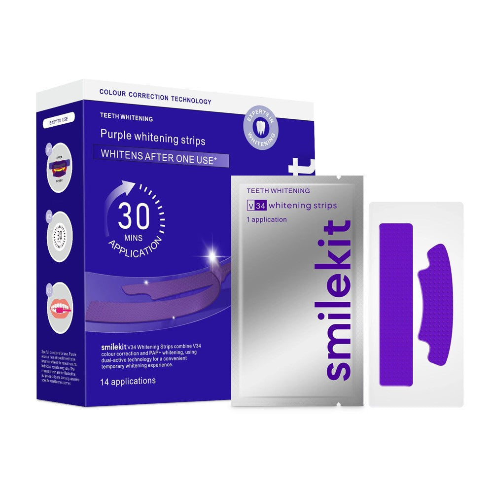 V34 Purple Whitening Strips