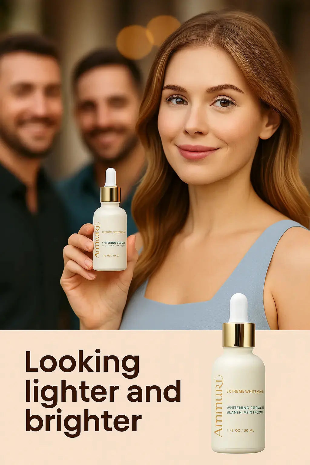 Ammuri Brightening Face Serum with Kojic Acid, Alpha Arbutin, Glutathione & Niacinamide | Dark Spot Corrector for Even Skin Tone – 30ml