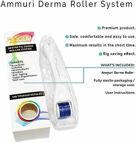 Ammuri Derma Roller for Scars and Anti-Aging Care
