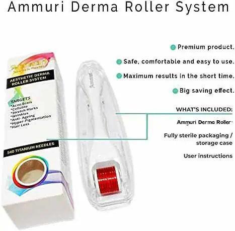 Ammuri Derma Roller for Scars and Anti-Aging Care