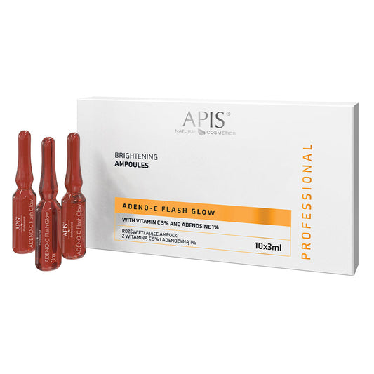 Apis ADENO-C Flash Glow Illuminating Face Ampoules | 10x3ml