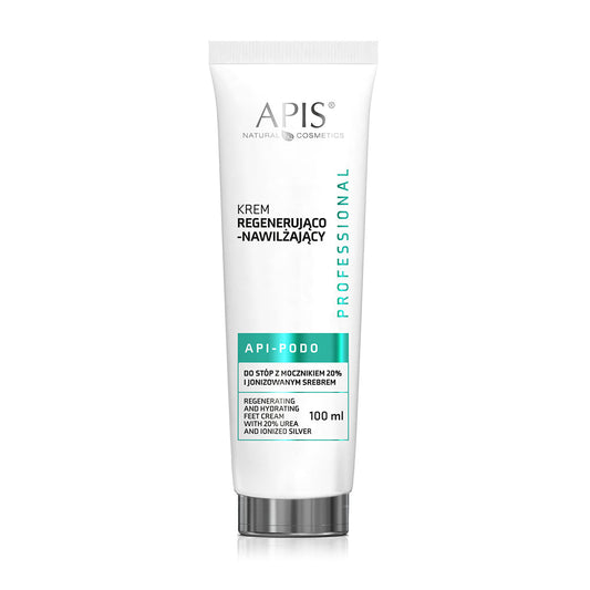 Apis API-PODO regenerating & moisturising foot cream with 20% urea and ionised silver - intense hydration and regeneration | 100ml