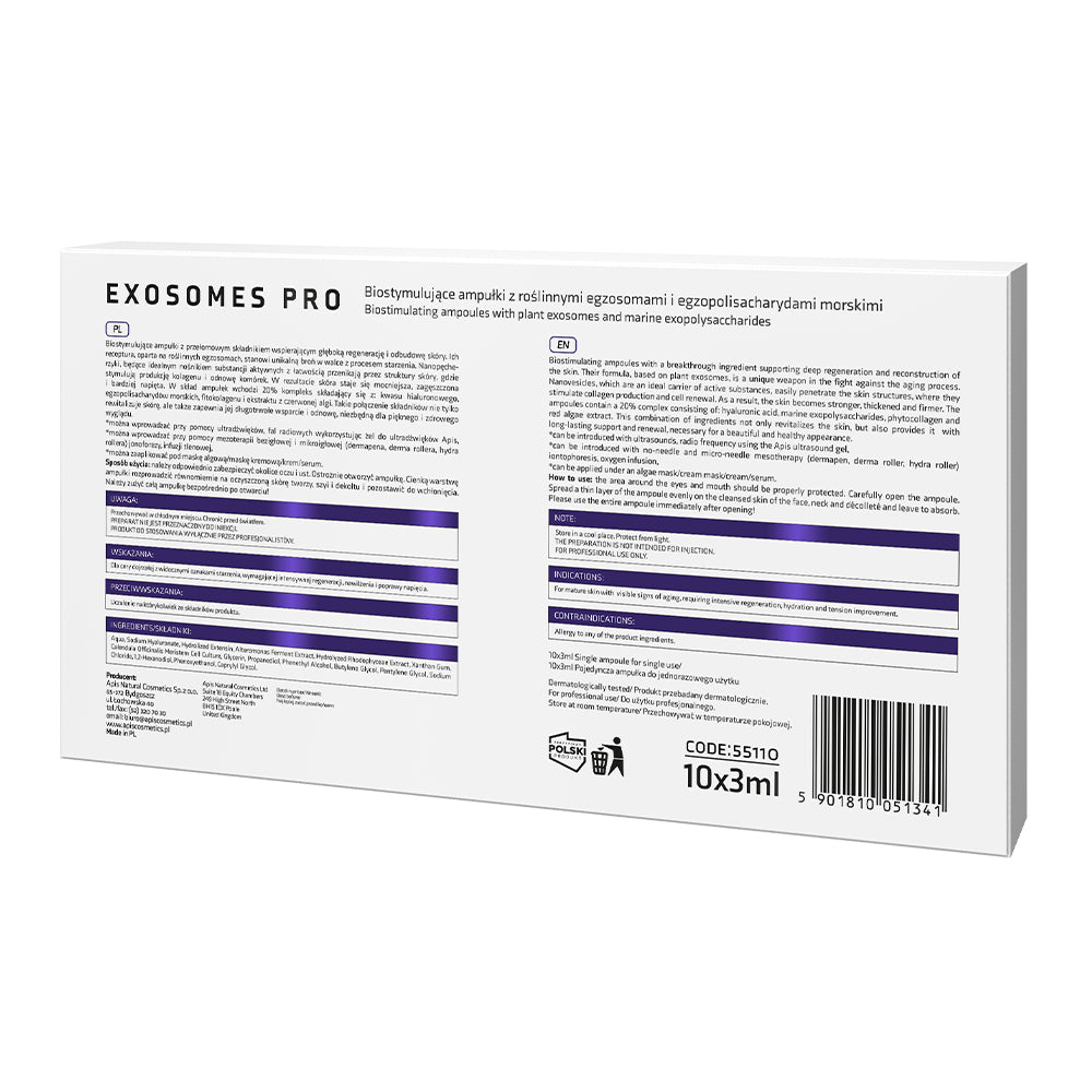 Apis EXOSOMES PRO Biostimulating Ampoules with Plant Exosomes | 10 x 3ml
