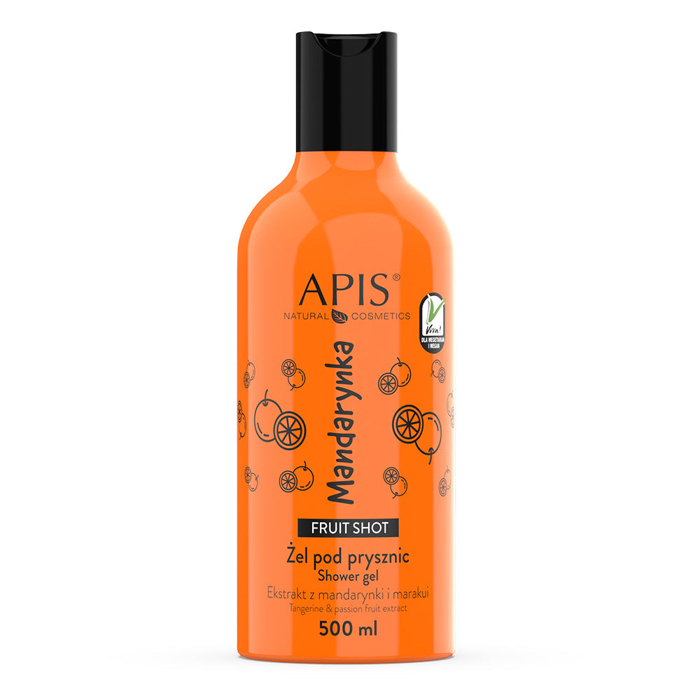 Apis Fruit Shot Mandarin Shower Gel | 500ml