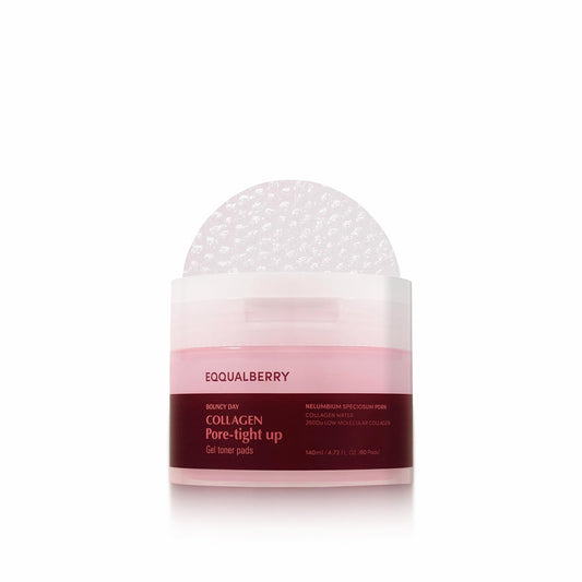 EQQUALBERRY Gel Toner Pads 140ml/60pads