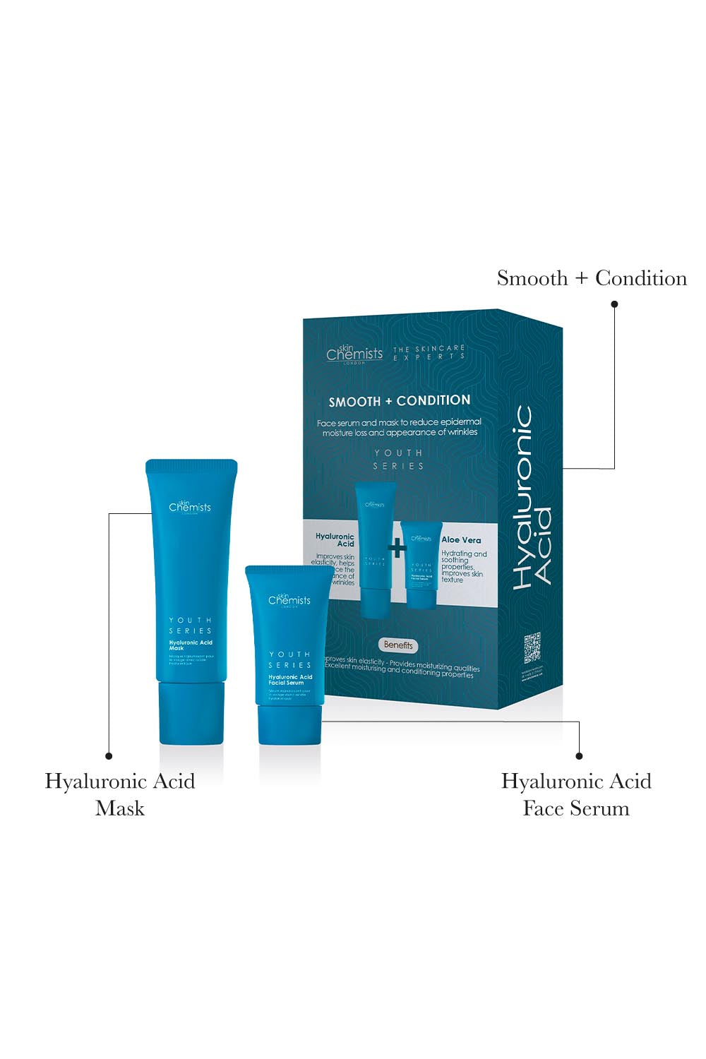 Hyaluronic Acid Smooth & Condition Kit + Free Hyaluronic Acid Mask 50ml