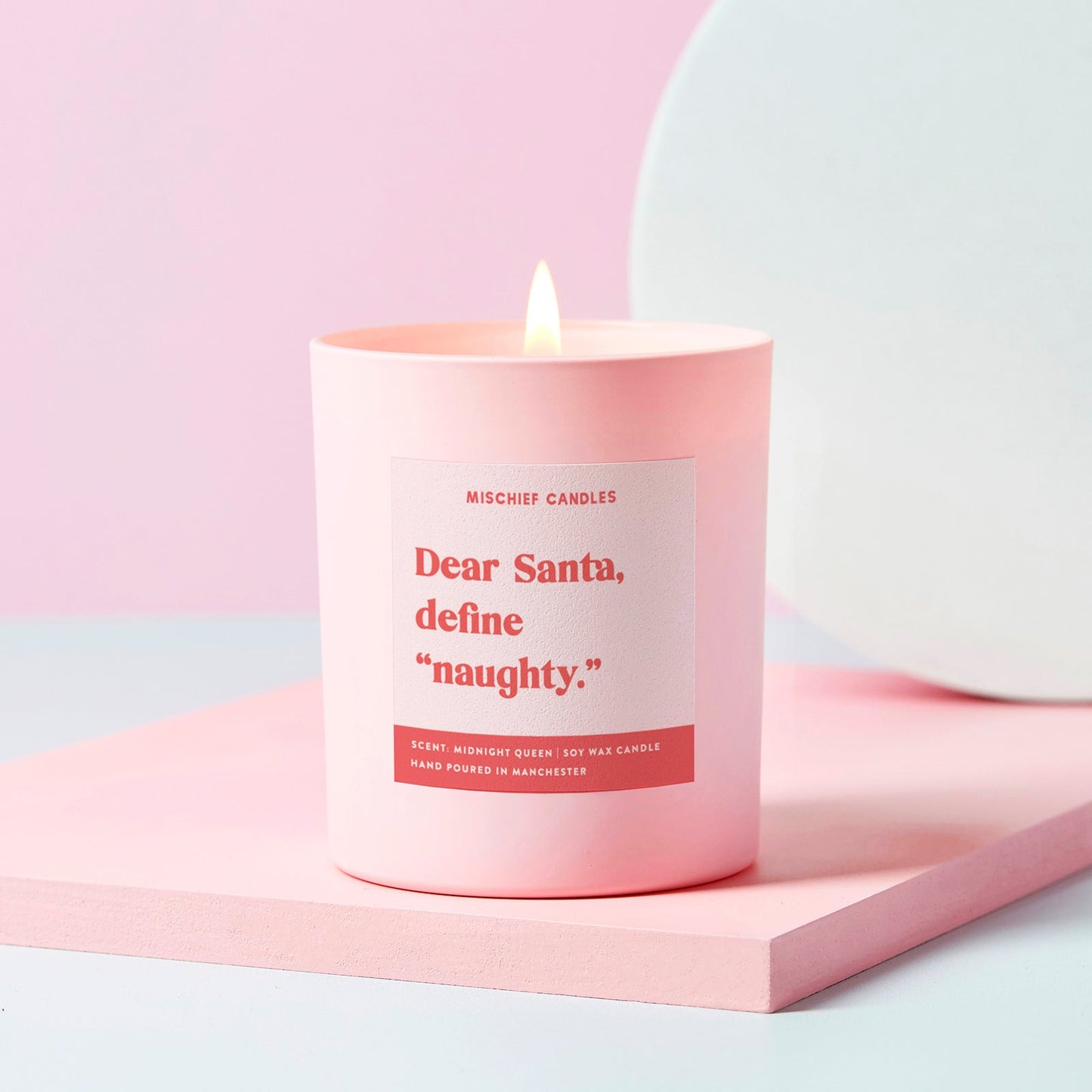 Cheeky Christmas Candle Gift Dear Santa Define Naughty