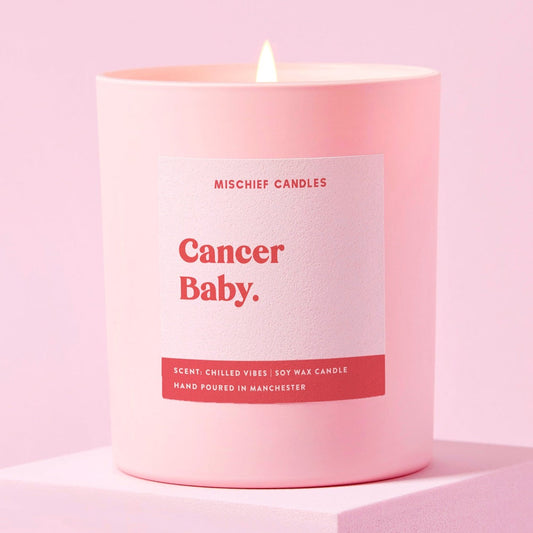 Cancer Birthday Gift Funny Zodiac Candle Cancer Baby