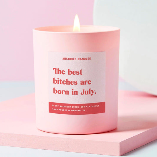 July Birthday Gift Funny Birthday Gift Candle July Birthday Bitch