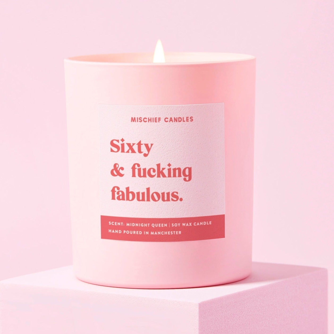 60th Birthday Gift Funny 60th Birthday Gift Candle Sixty And Fabulous