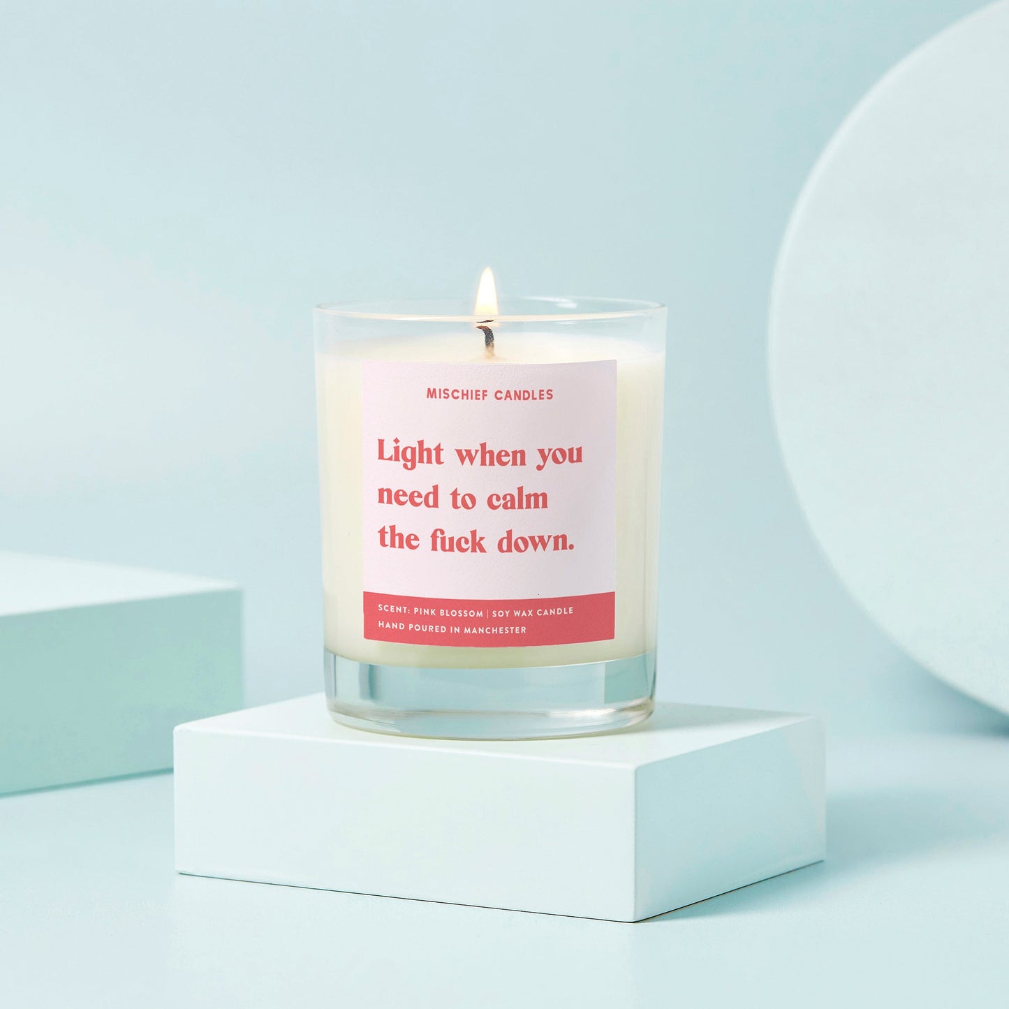Light When You Need To Calm the Fuck Down Gift Funny Candle