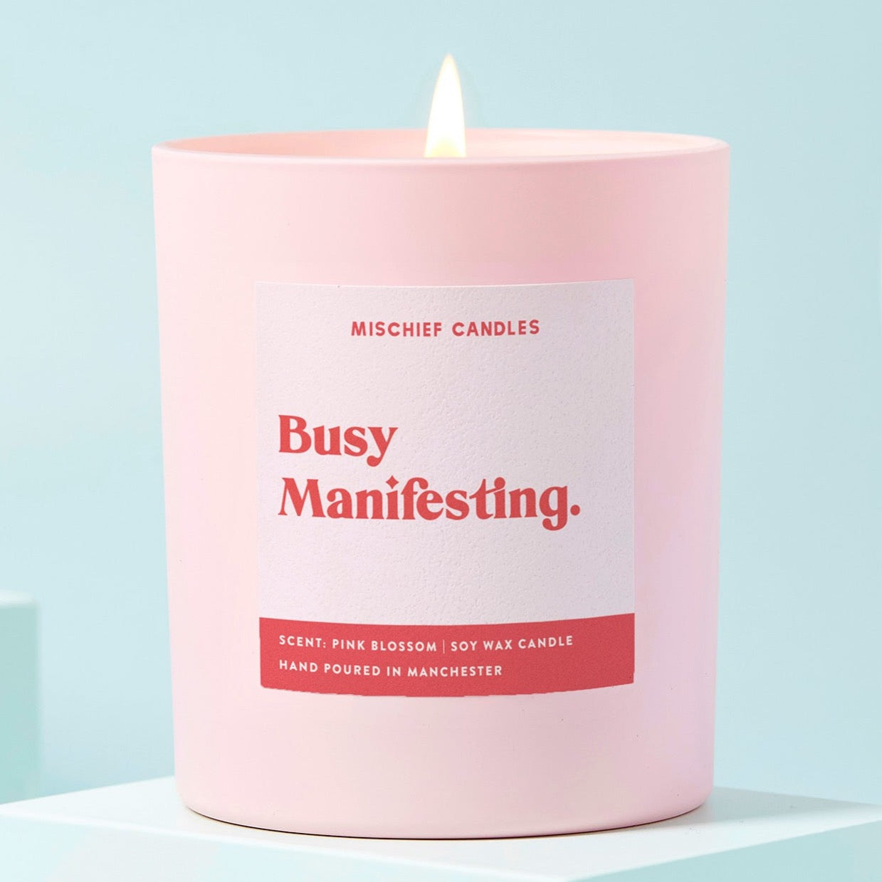 Manifesting Gift Funny Positivity Candle Busy Manifesting