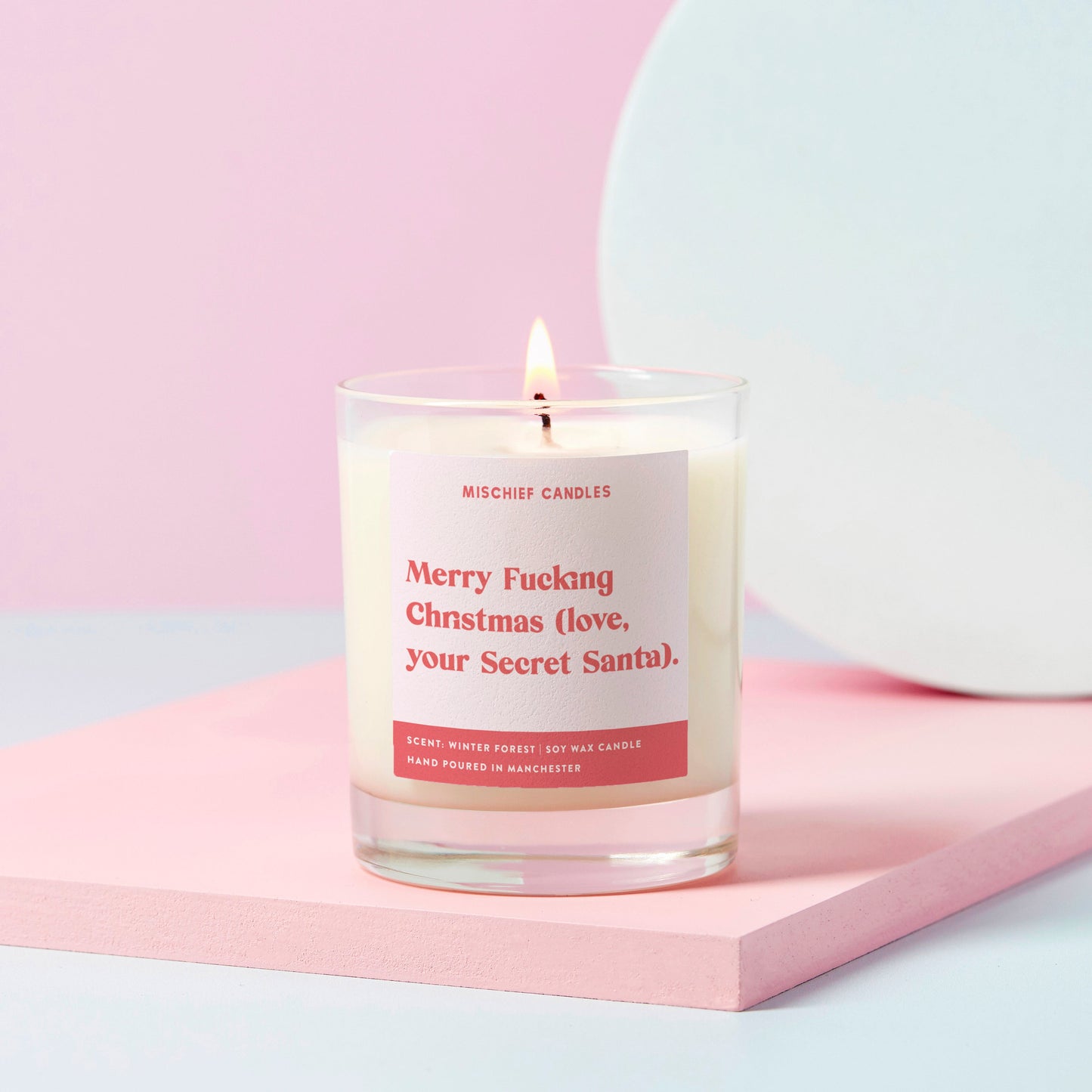 Funny Christmas Gift Merry Christmas Love From Secret Santa Candle