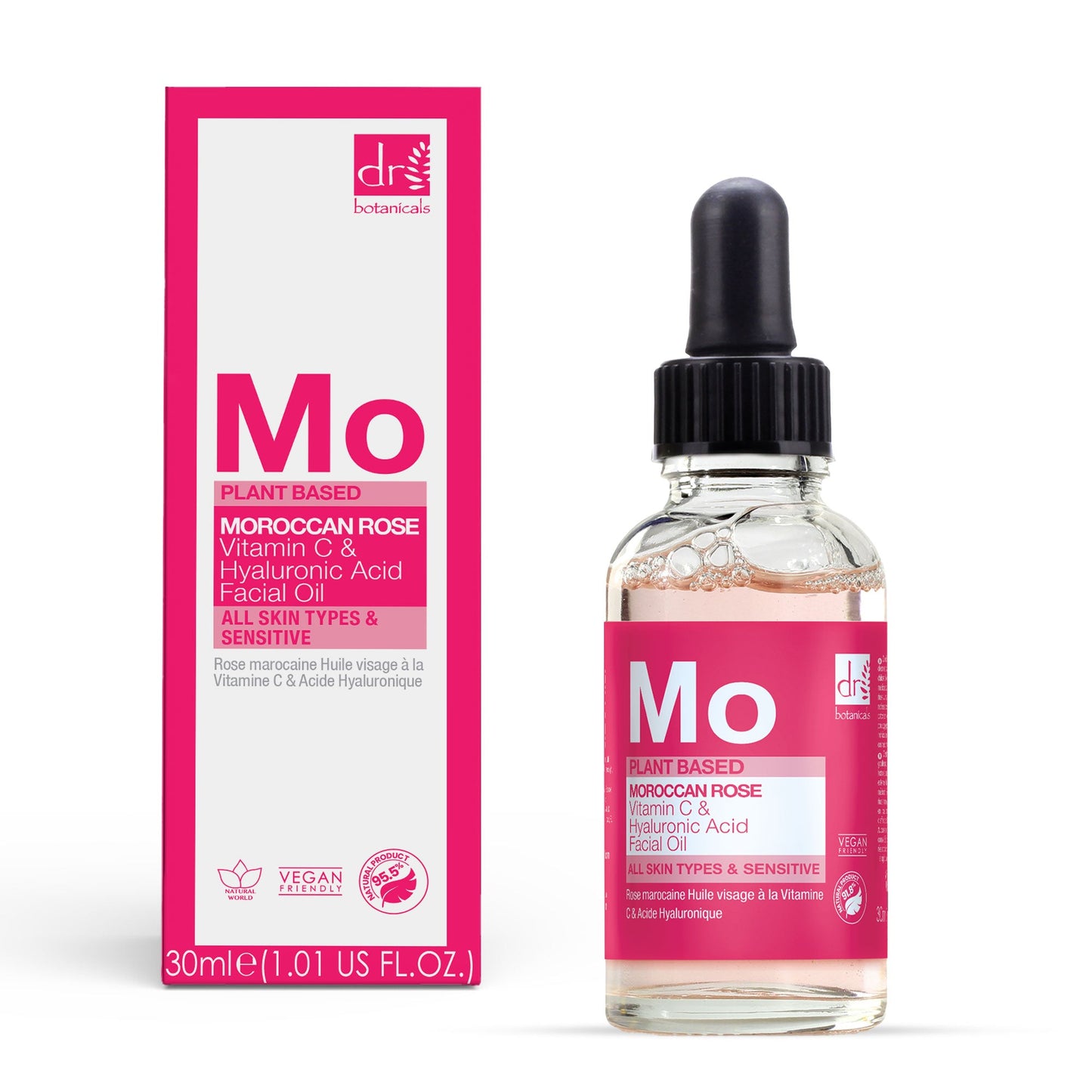 Moroccan Rose Facial Oil with Hyaluronic Acid & Vitamin C