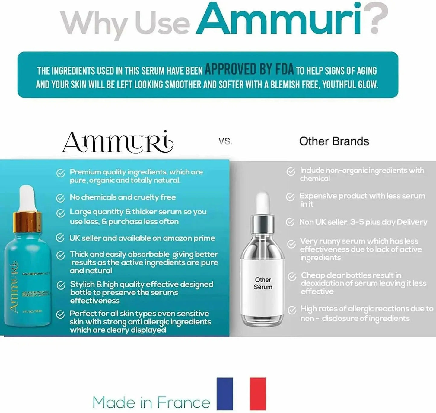 Ammuri Skincare 5% Retinol MAX Powerful Anti-Aging Serum for Youthful Skin