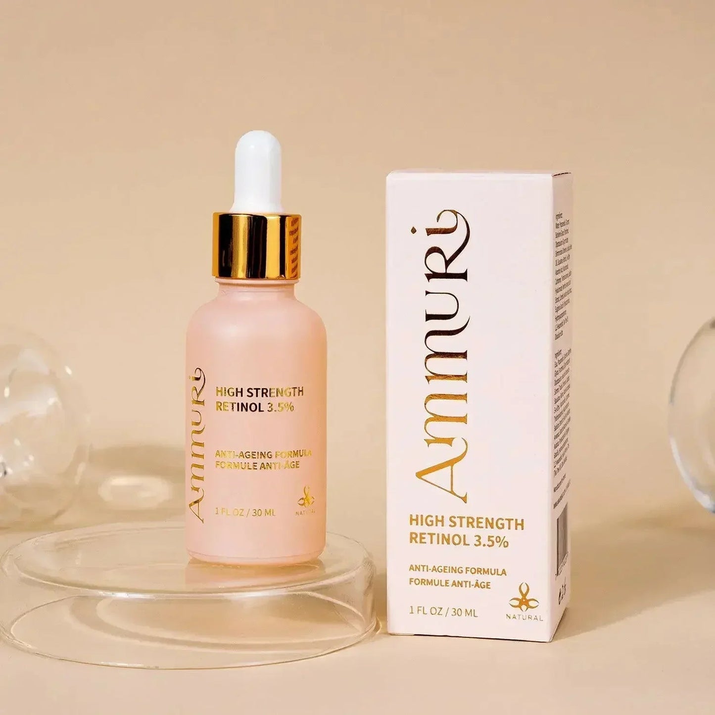 Ammuri Skincare Anti Aging Face Serum - High Volume Retinol 3.5%