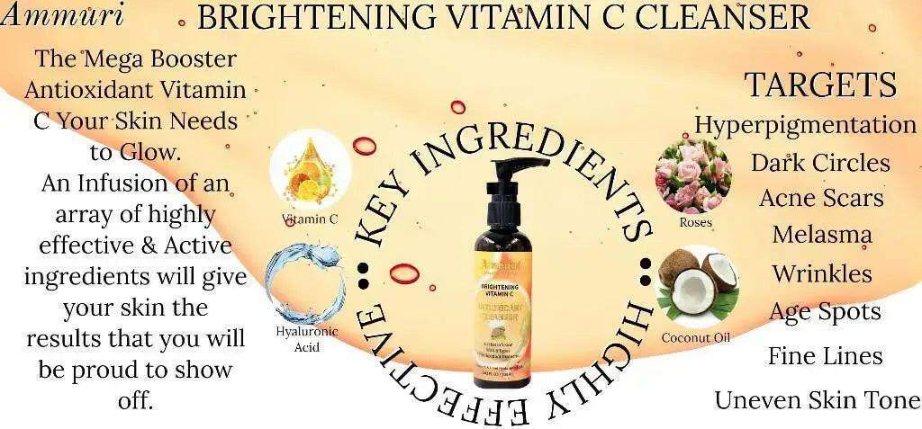 Ammuri Skincare Vitamin C Facial Cleanser - Antioxidant Infusion