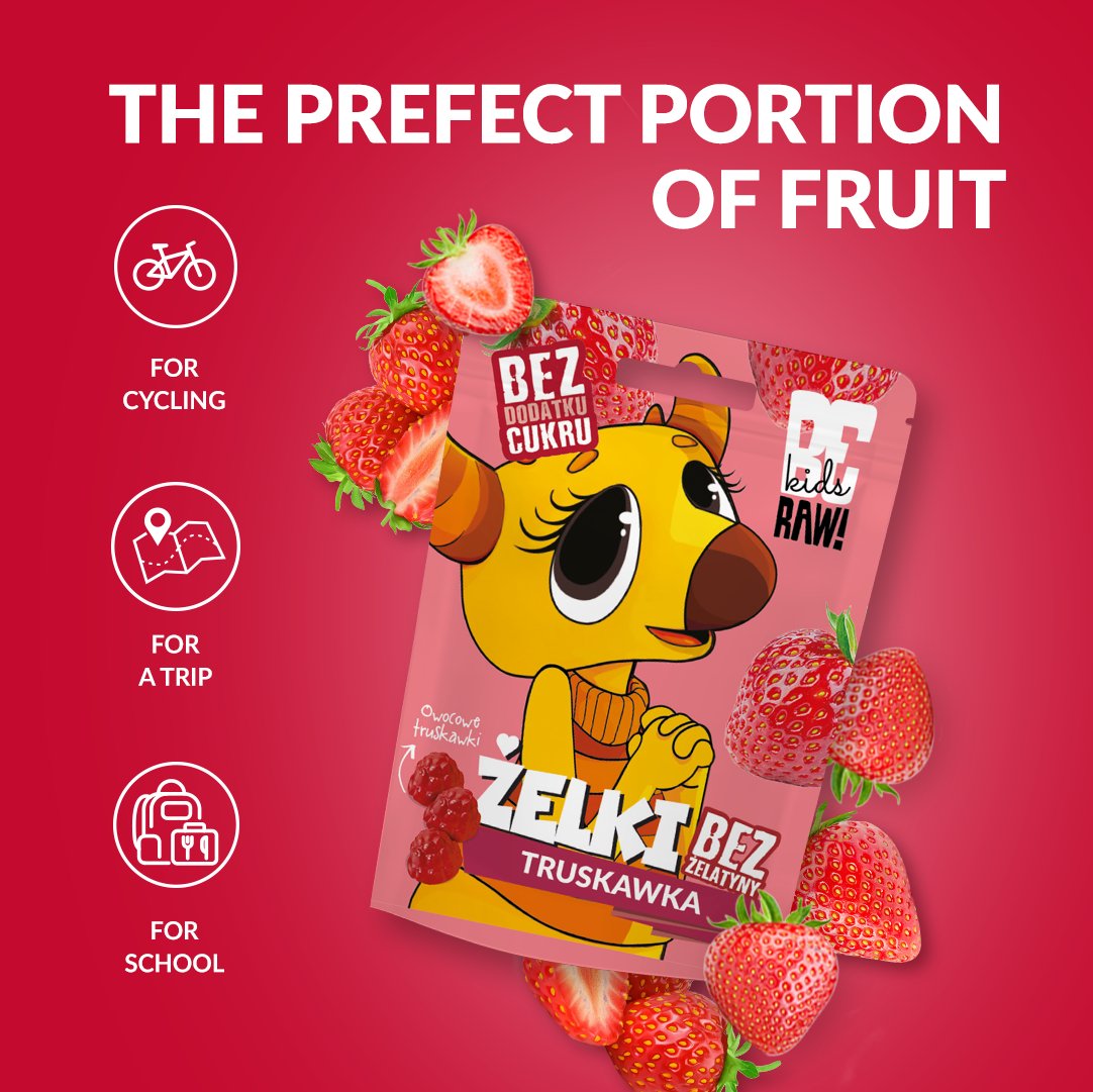 Kids Jelly beans - Strawberry 35g