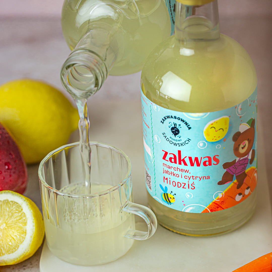 Carrot Kvass with Apple & Lemon - Honey Bear 500ml