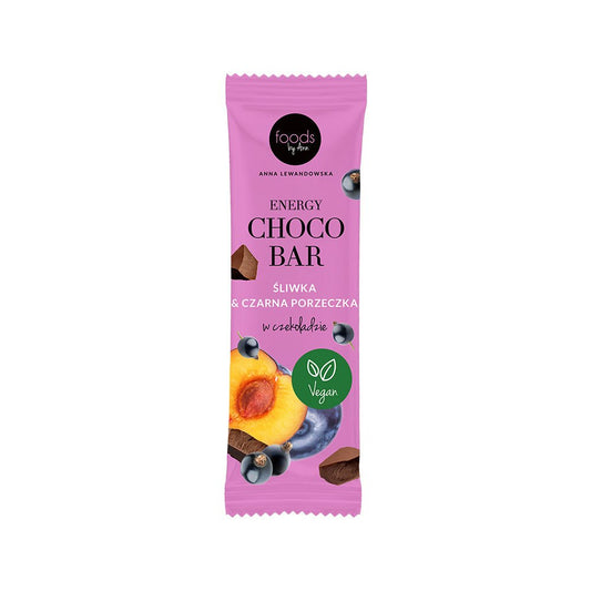 Energy Choco Bar Plum & Blackcurrant in Chocolate 35g
