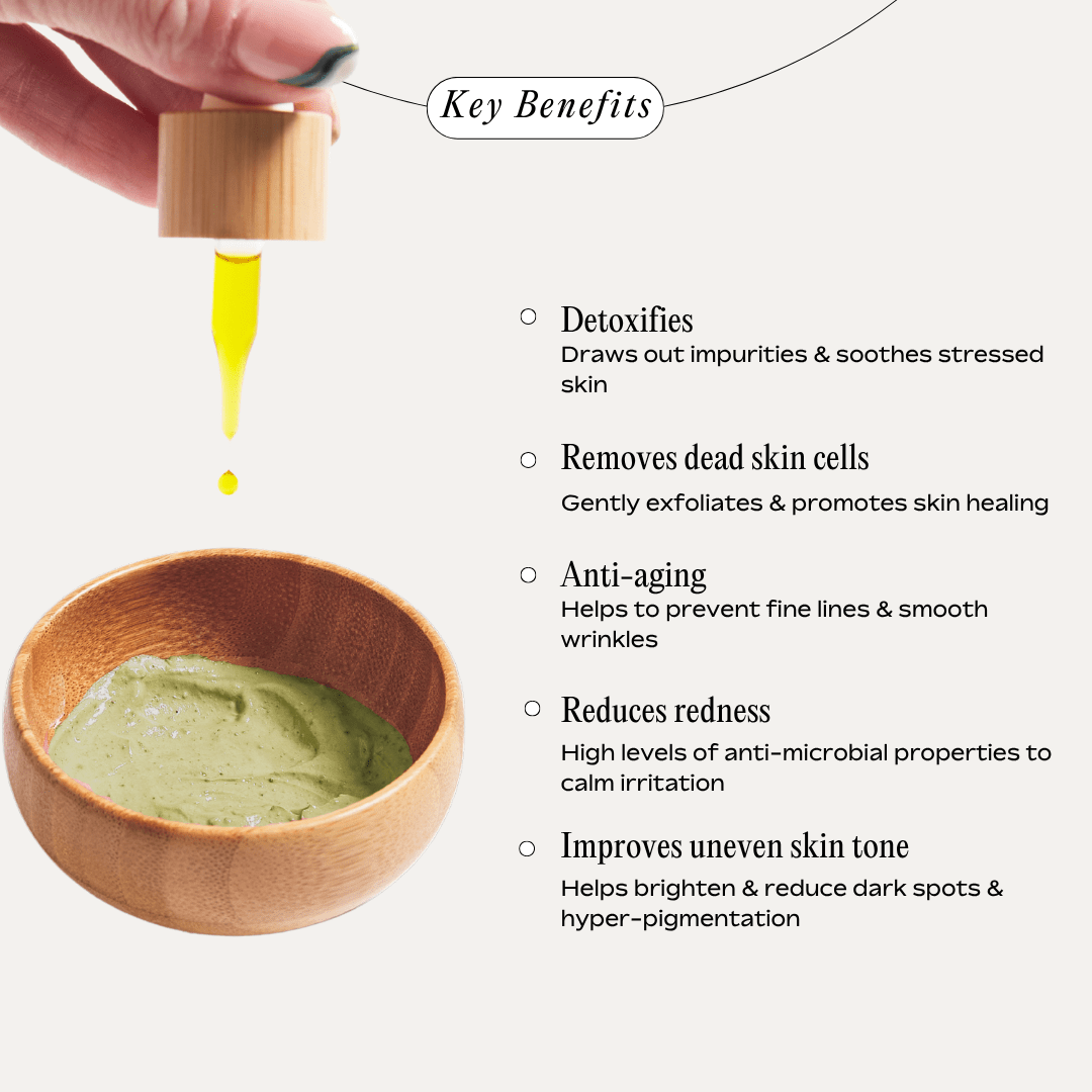 FRENCH GREEN CLAY MASK & CALMING MASK OIL SET