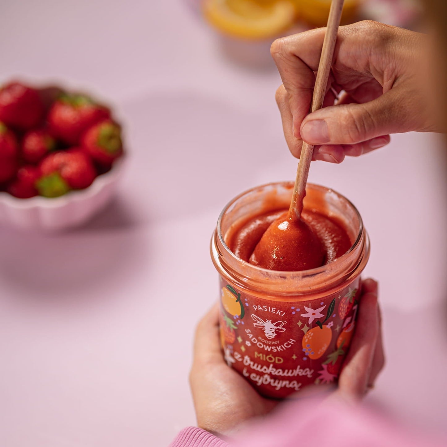 Honey with Strawberry & Lemon 430g