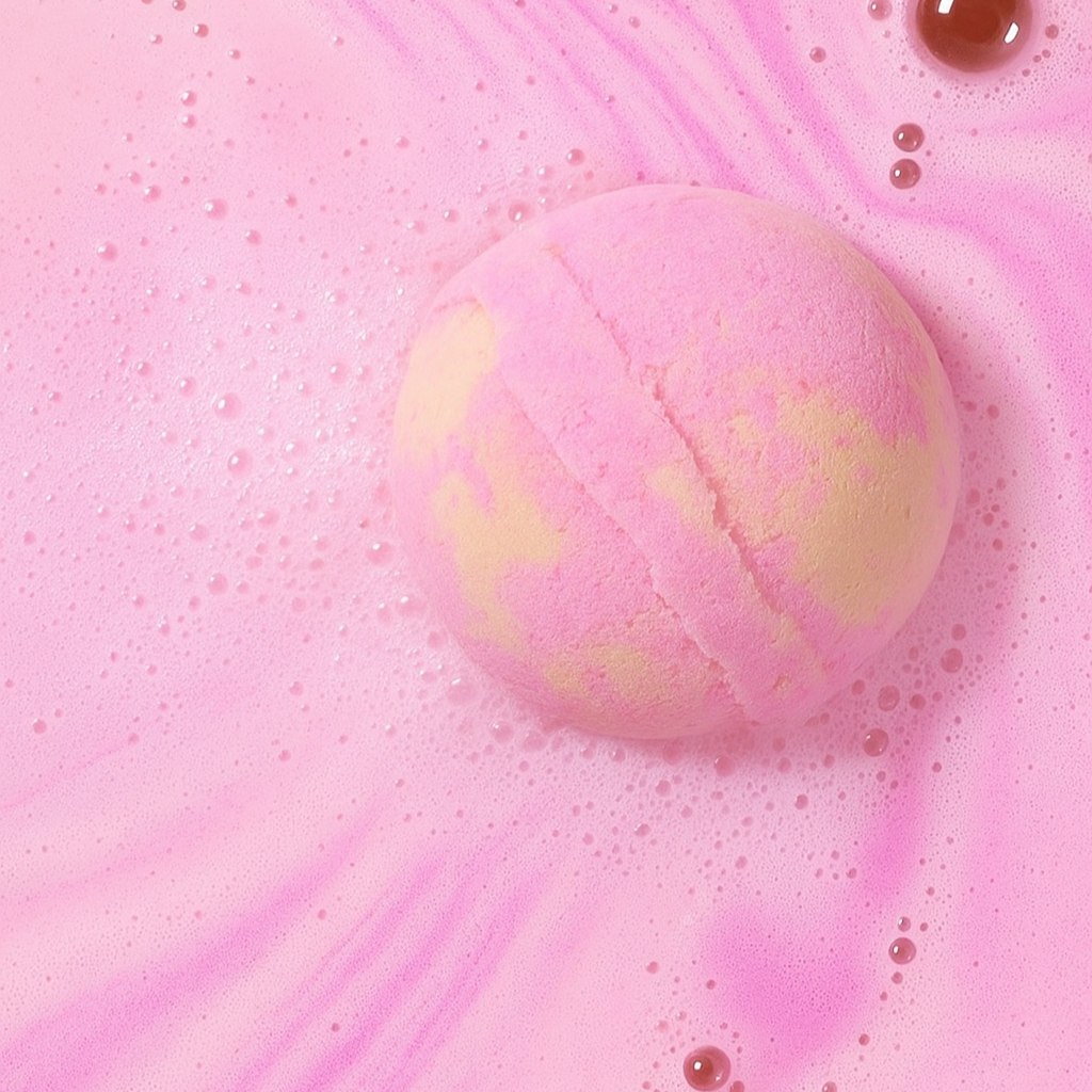 Love & Hugs - Pink Lemonade Bath Bomb Heartfelt Gift