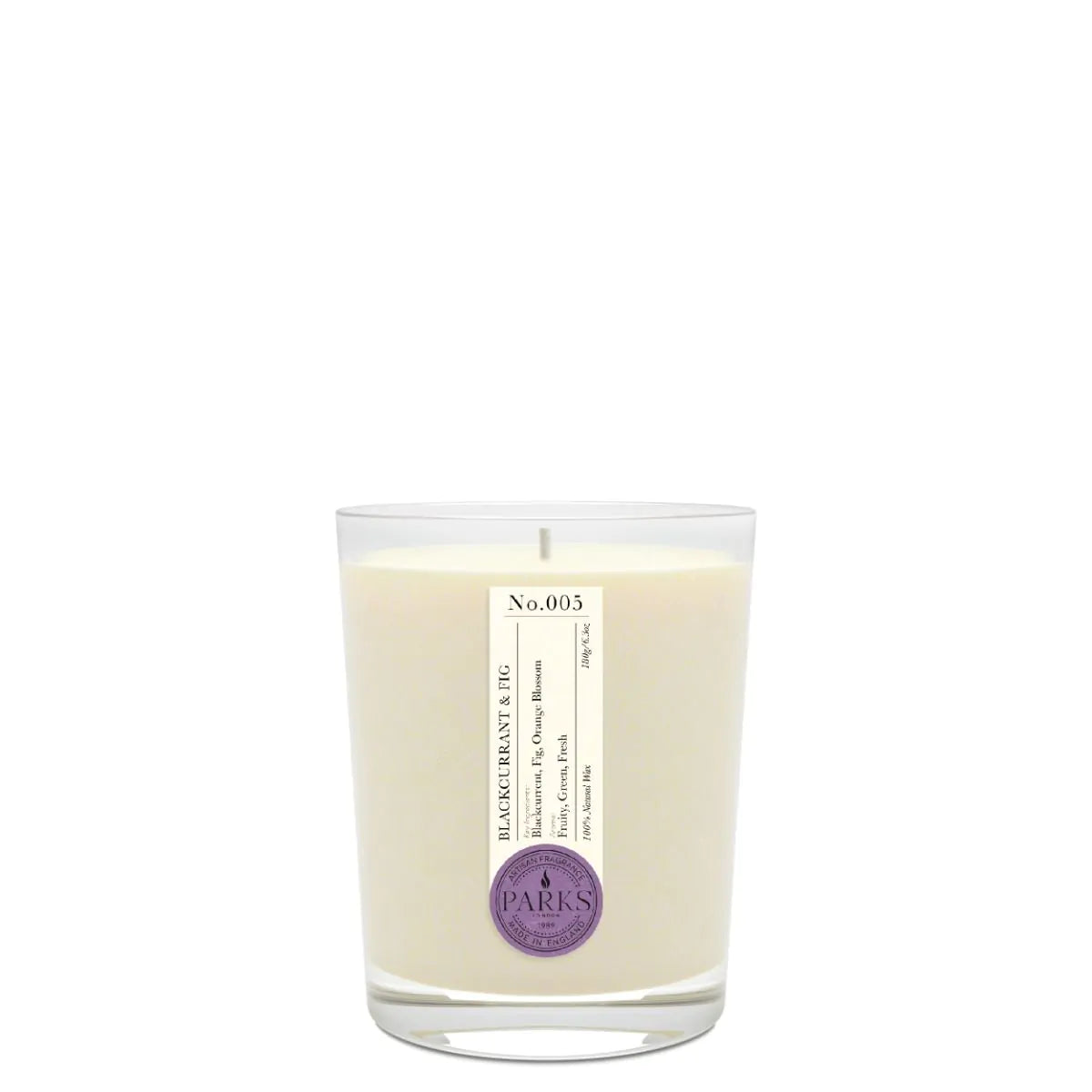 BLACKCURRANT & FIG 1 WICK SCENTED CANDLE 180G