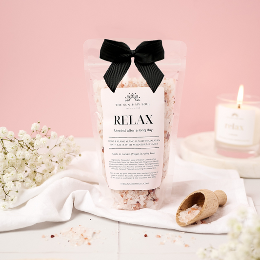 Rose & Ylang Ylang Himalayan Bath Salts – Relaxing Luxury Soak