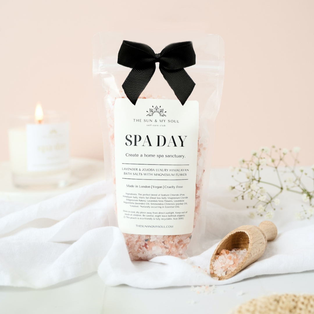 Lavender & Jojoba Himalayan Bath Salts – Spa Day Luxury Soak